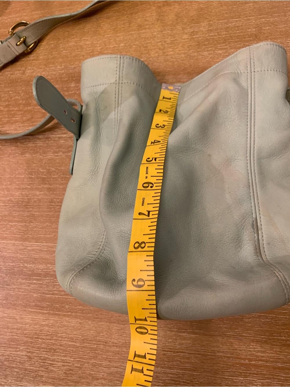 Vintage Coach Mint Green soho belted bucket bag - Picture 4 of 16